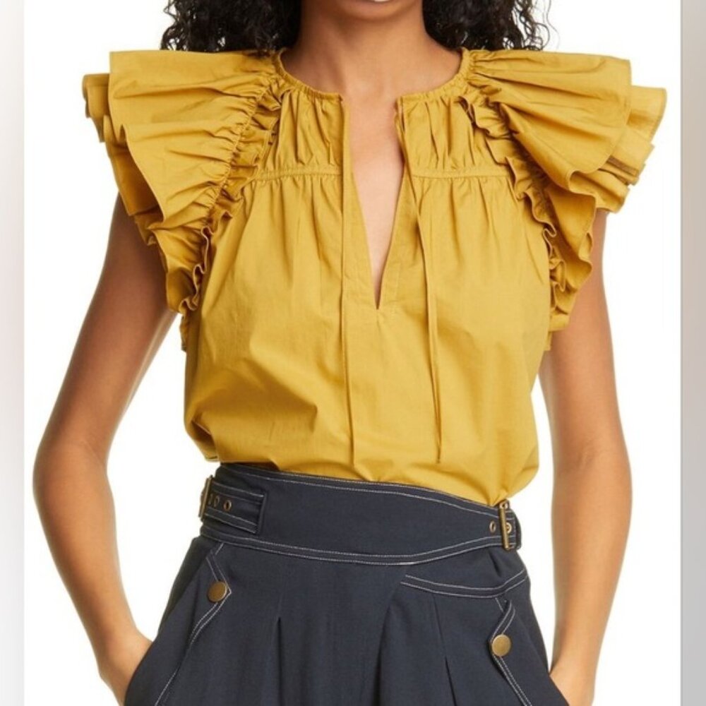 Ulla Johnson Liv Top - Color - Tobacco